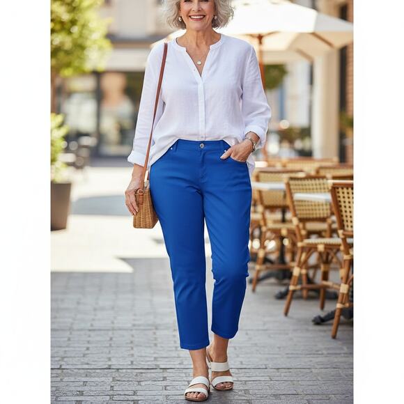 NWT Chico's So Slimming 5 Pocket Getaway Legging Crop Pants Ultimate Fit Size 16 - Picture 1 of 16